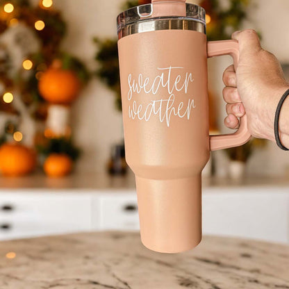Sweater Weather 40oz Insulated Tumbler