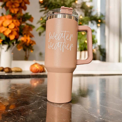 Sweater Weather 40oz Insulated Tumbler