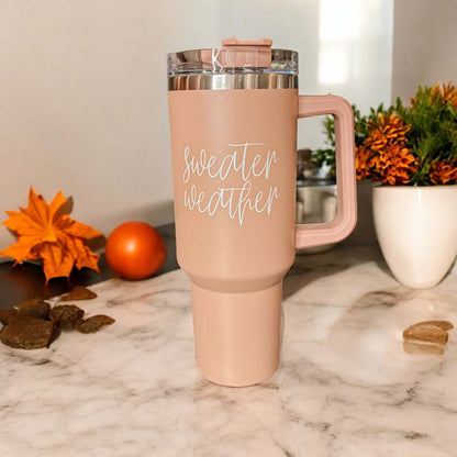 Sweater Weather 40oz Insulated Tumbler