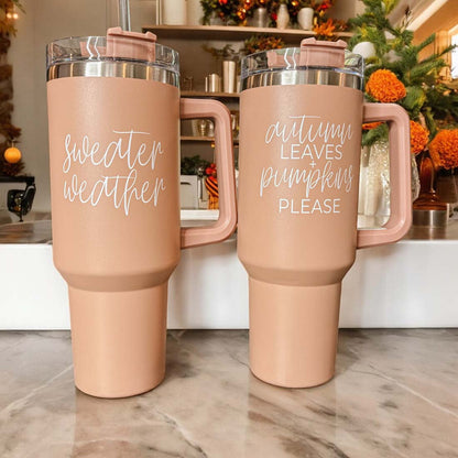 Sweater Weather 40oz Insulated Tumbler