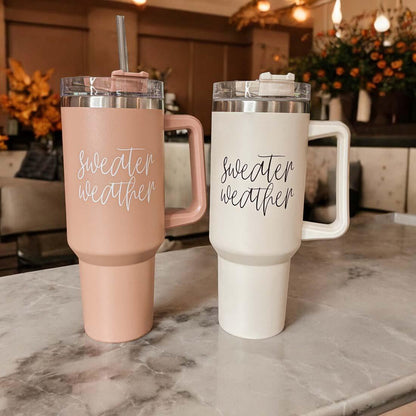 Sweater Weather 40oz Insulated Tumbler