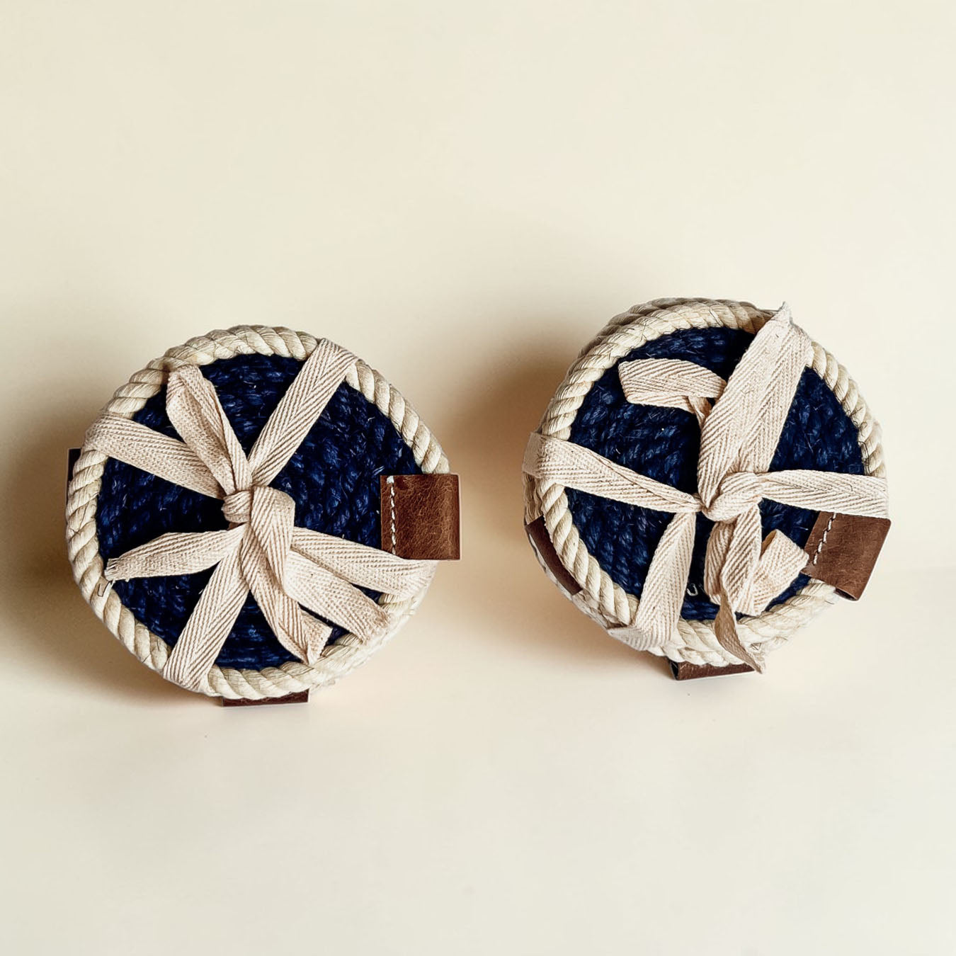 Nautical Rope Braided Coasters - Set of 4