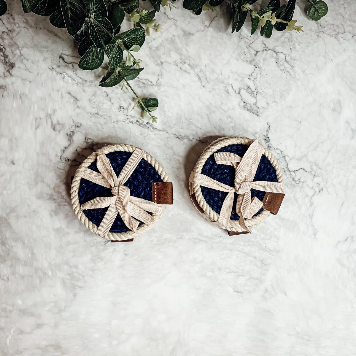 Nautical Rope Braided Coasters - Set of 4