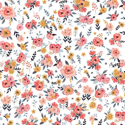 In Bloom Wallpaper - White
