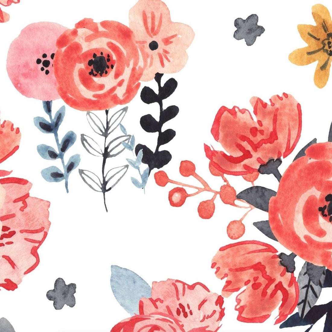 In Bloom Wallpaper - White