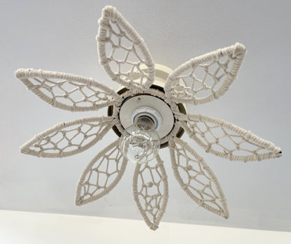Boho Flower Light Fixture - Ivory