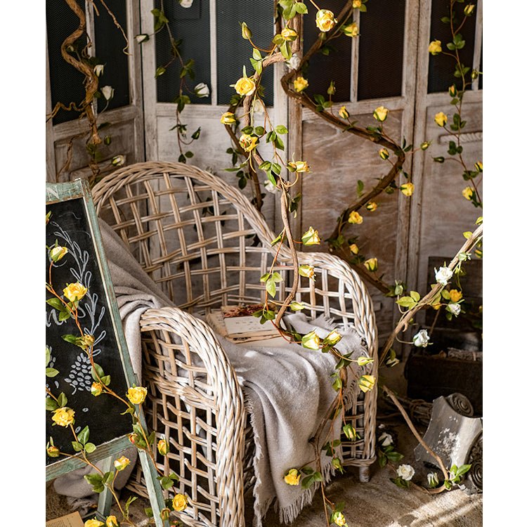 Artificial Silk Rose Vine - 55"