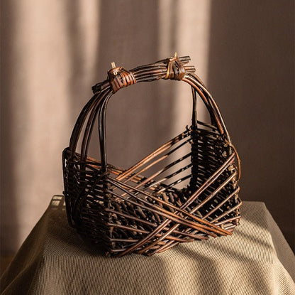Artisan Willow Carry Basket
