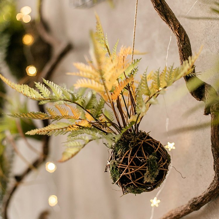 Fern Ball Faux Plant