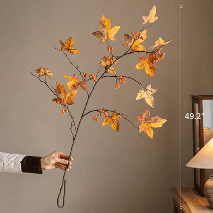 Autumn Maple Berry Branch 49.2" Tall