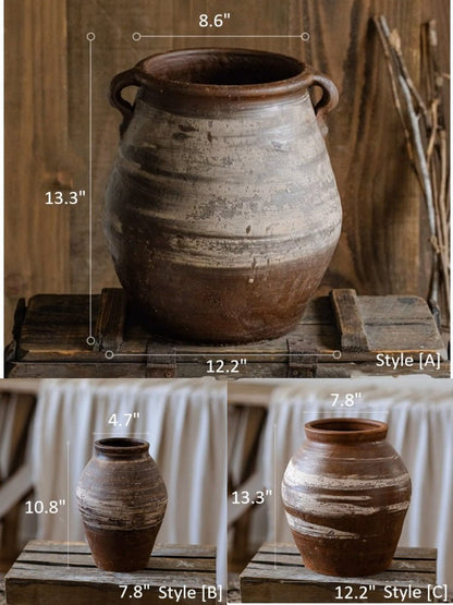 Restoration Brown Clay Pot