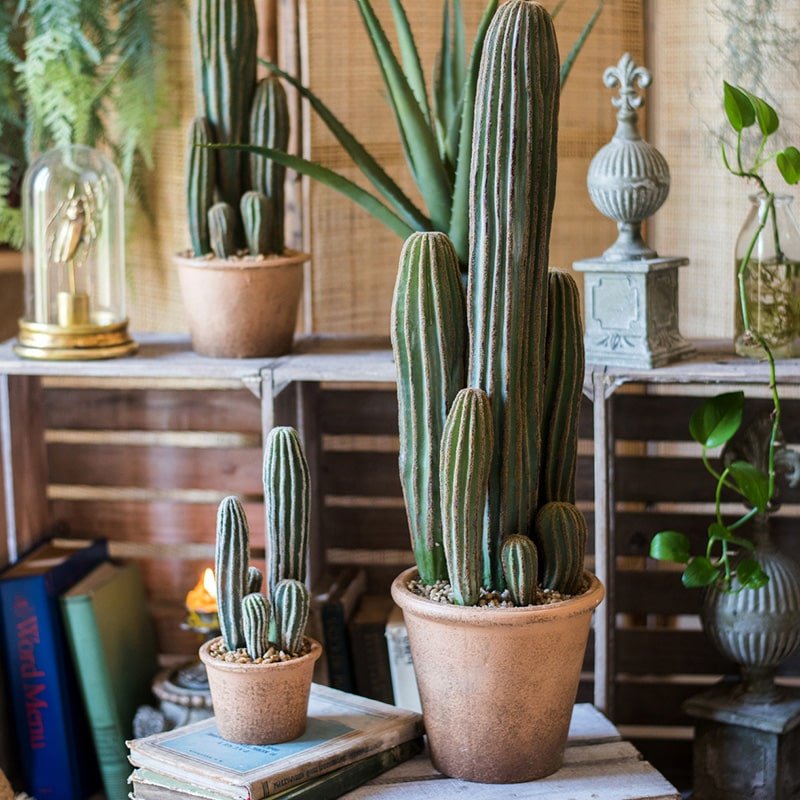 Artificial Potted Cactus