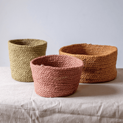 Cotton Rope Woven Basket Desktop Organizers
