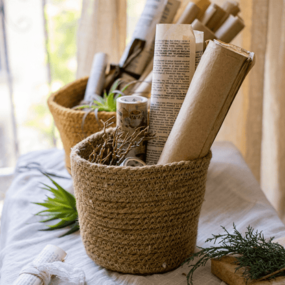 Cotton Rope Woven Basket Desktop Organizers