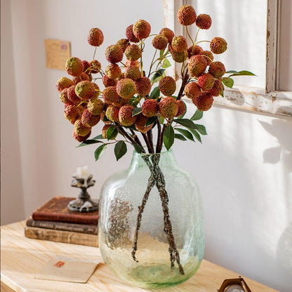 Artificial Fruit Lychee Stem - 27 inch