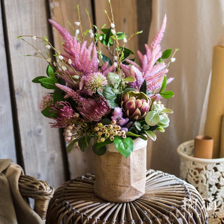 Paper Bag Style Concrete Garden Pots