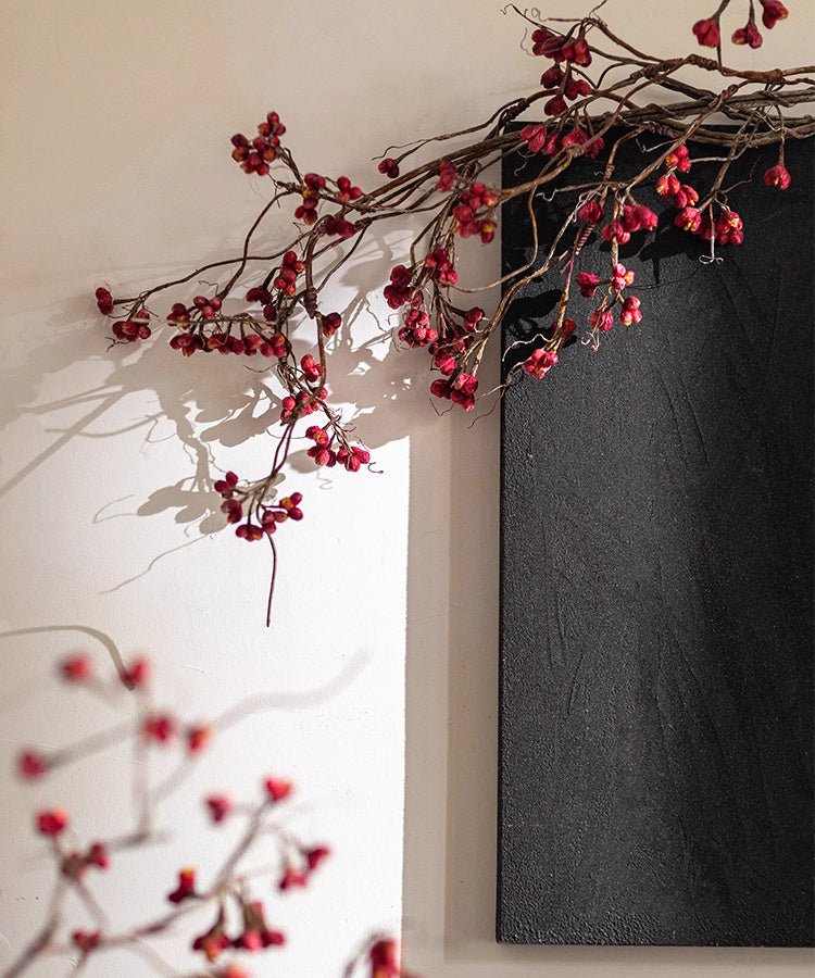 Artificial Red Budded Twig - 41.7 inch