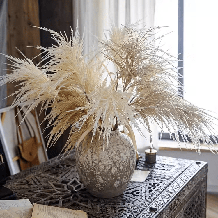 Artificial Elegant Reed Grass Stem - 39 inch