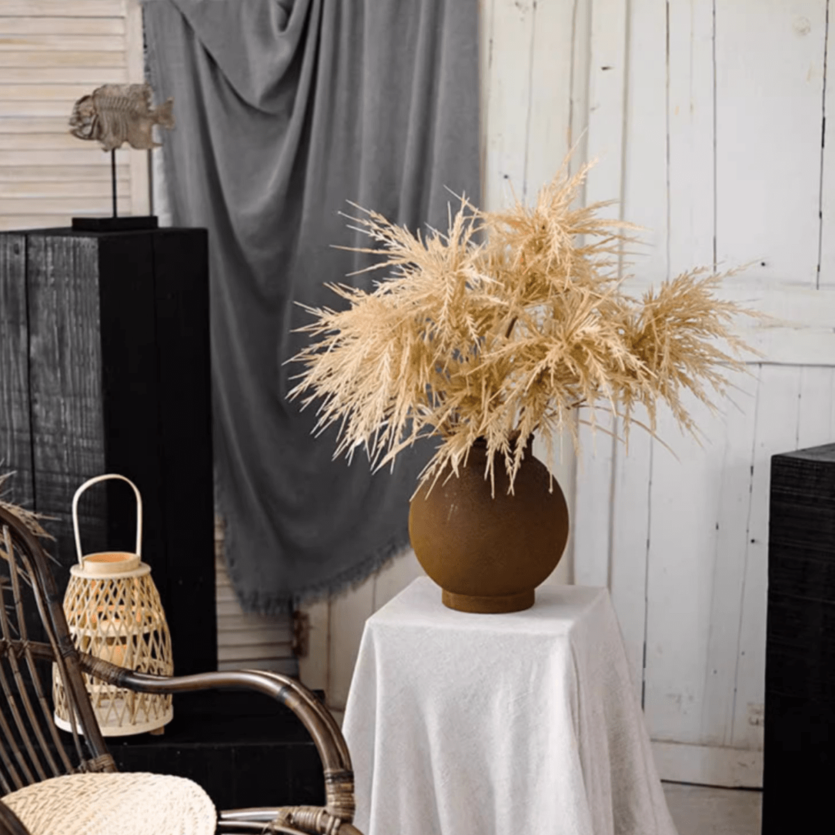 Artificial Elegant Reed Grass Stem - 39 inch