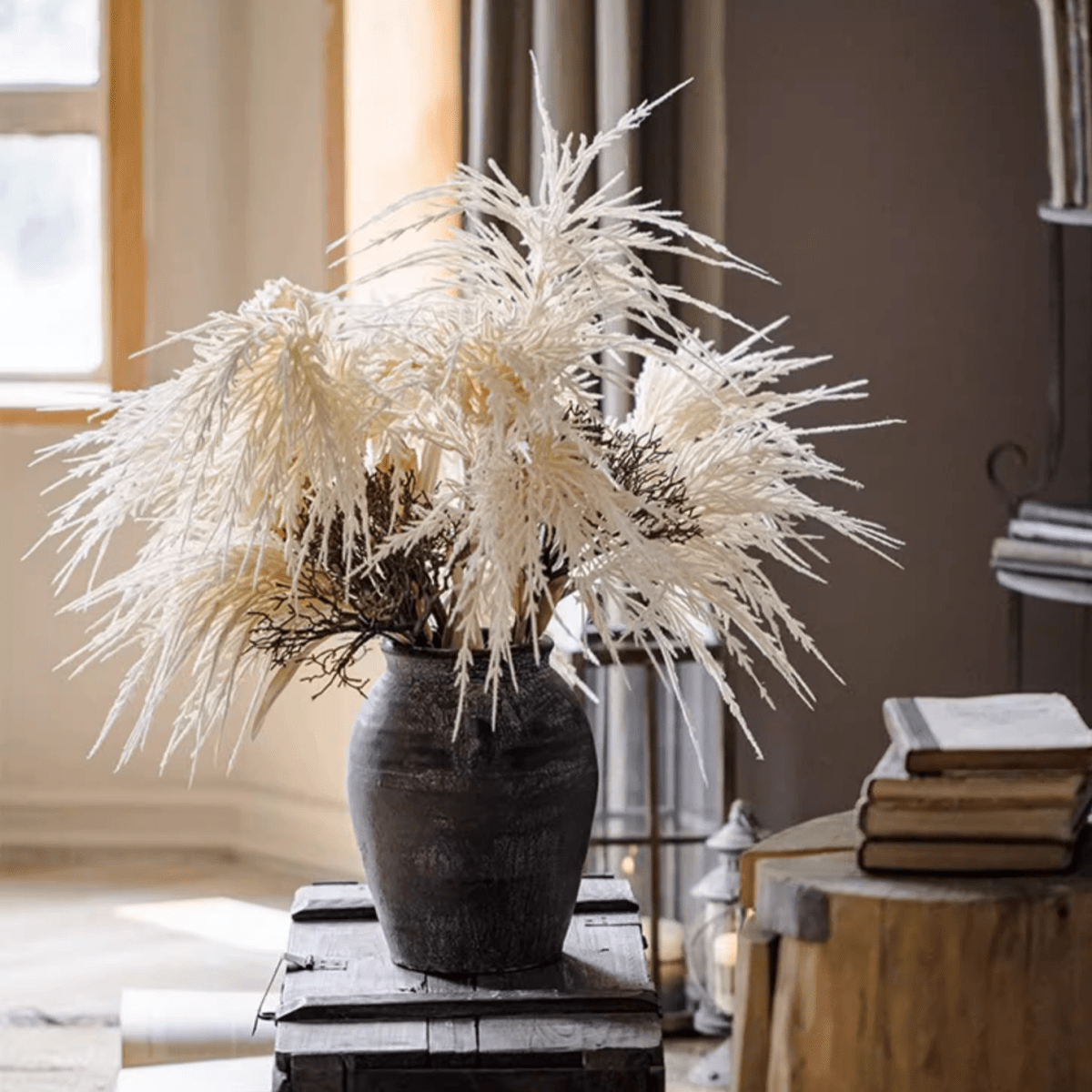 Artificial Elegant Reed Grass Stem - 39 inch