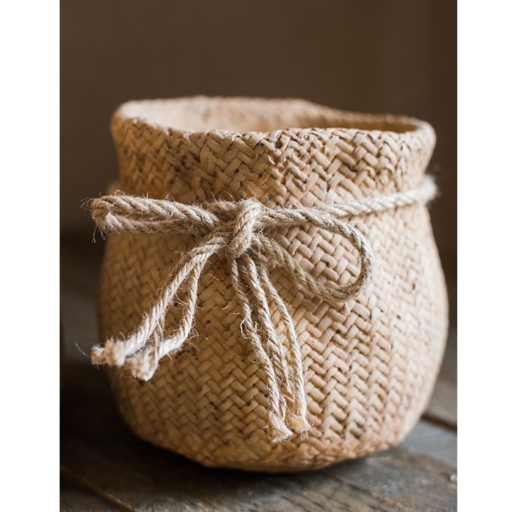 Ribbon Bag Style Concrete Garden Pots