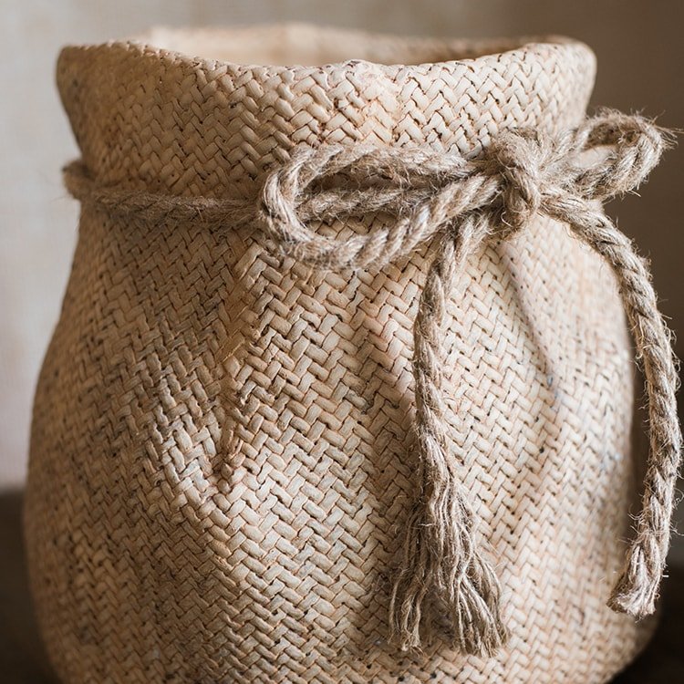 Ribbon Bag Style Concrete Garden Pots