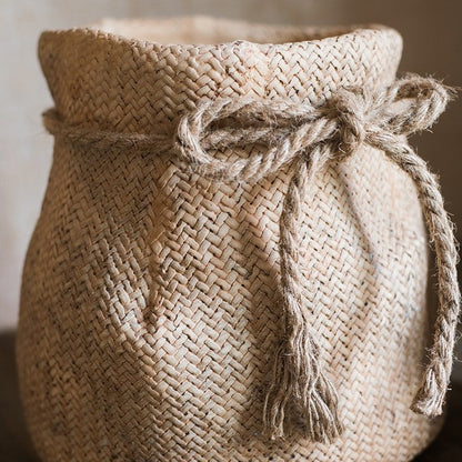 Ribbon Bag Style Concrete Garden Pots