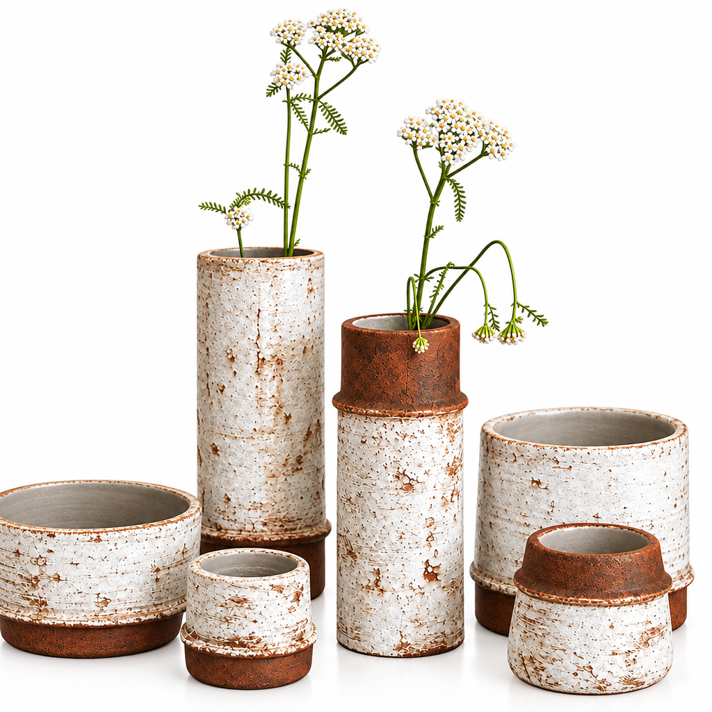 Restoration Ceramic Planter Vase