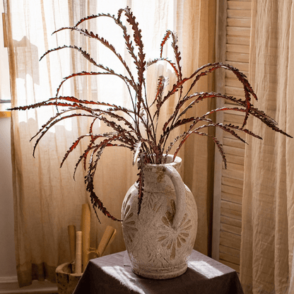Artificial Spider Brake Fern Stem in Brown -43 inch