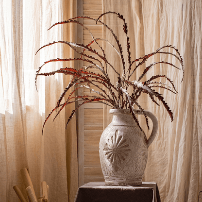 Artificial Spider Brake Fern Stem in Brown -43 inch