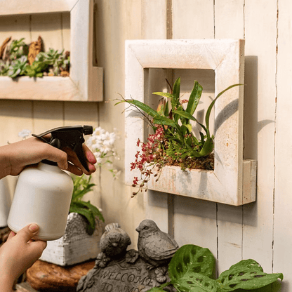 Wood Hanging Floral Frame