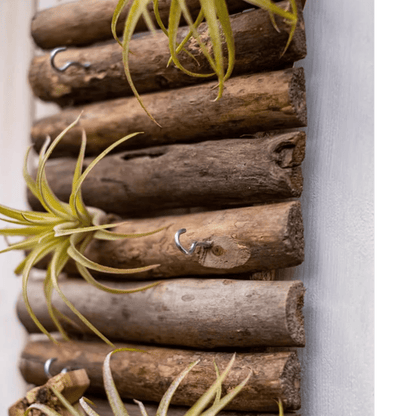 Rustic Wooden Ladder Garden Tool Organizer