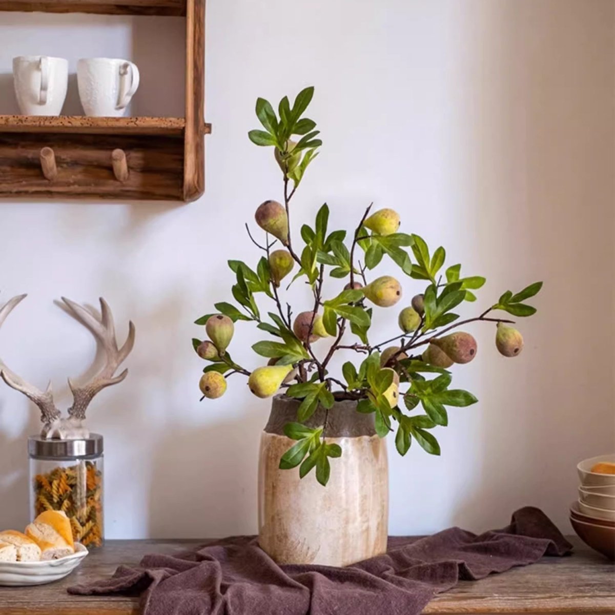 Wild Garden Faux Fig Stem - 35.4"