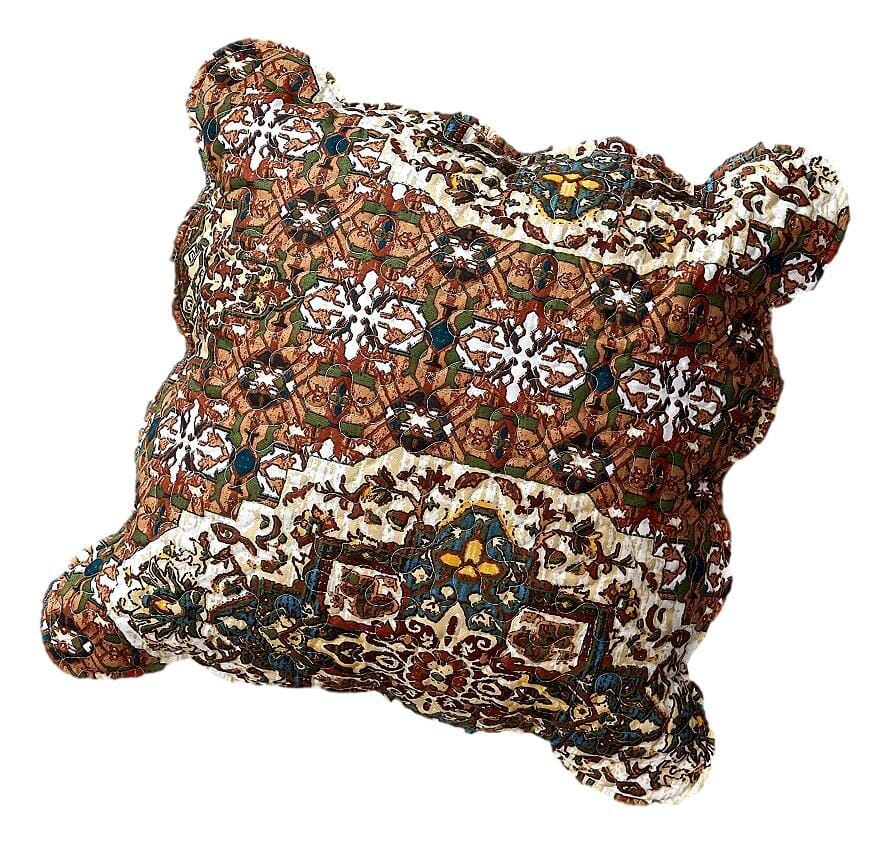 Set of 2 Scalloped Throw Pillow Covers - 18" x 18"