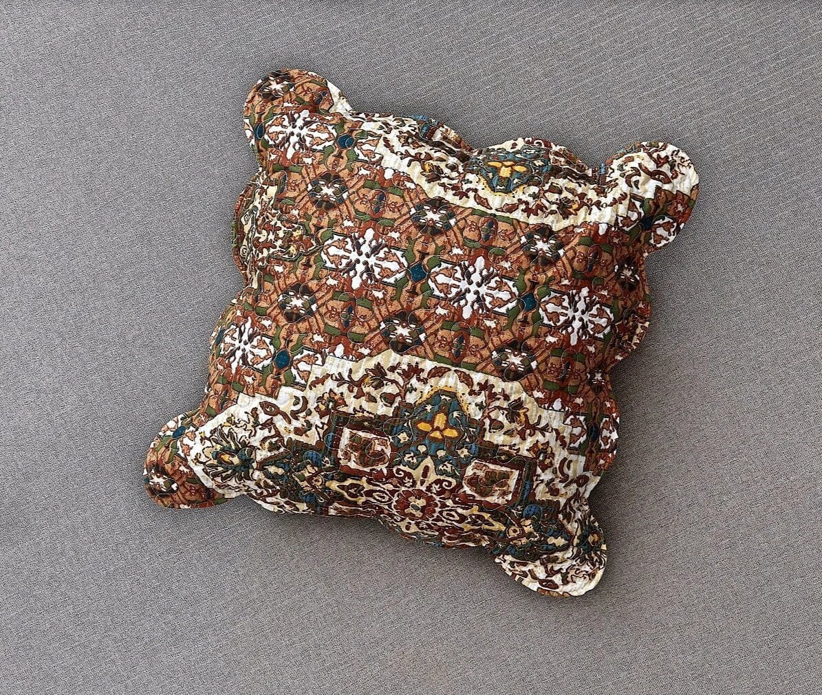 Set of 2 Scalloped Throw Pillow Covers - 18" x 18"