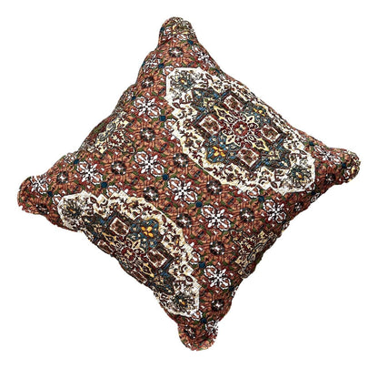 Folk Style Scalloped Euro Pillow Sham Cover - 26 x 26"