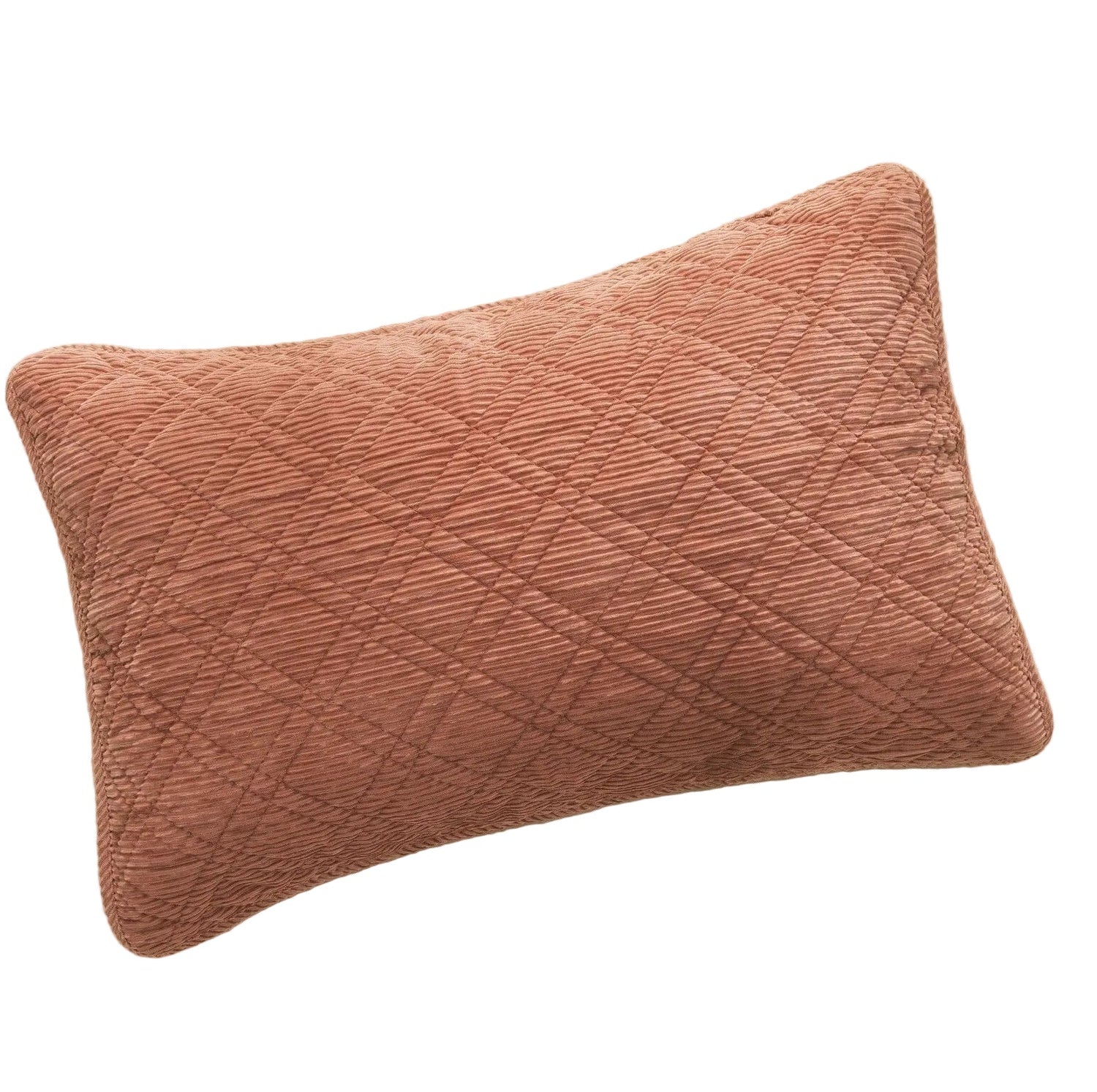 Terracotta Soft Velour Corduroy Bedding Set