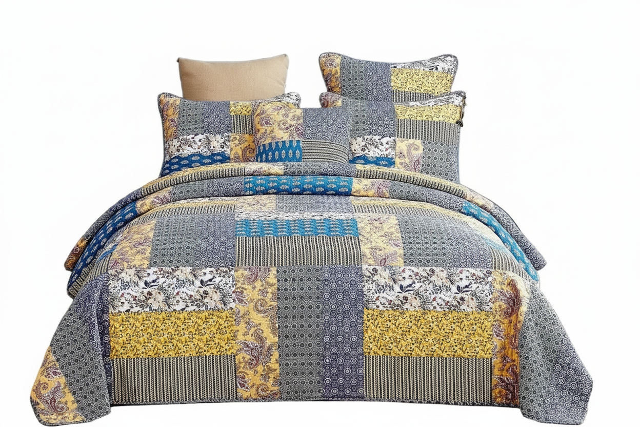 Honey Cove Garden Quilted Bedding Set