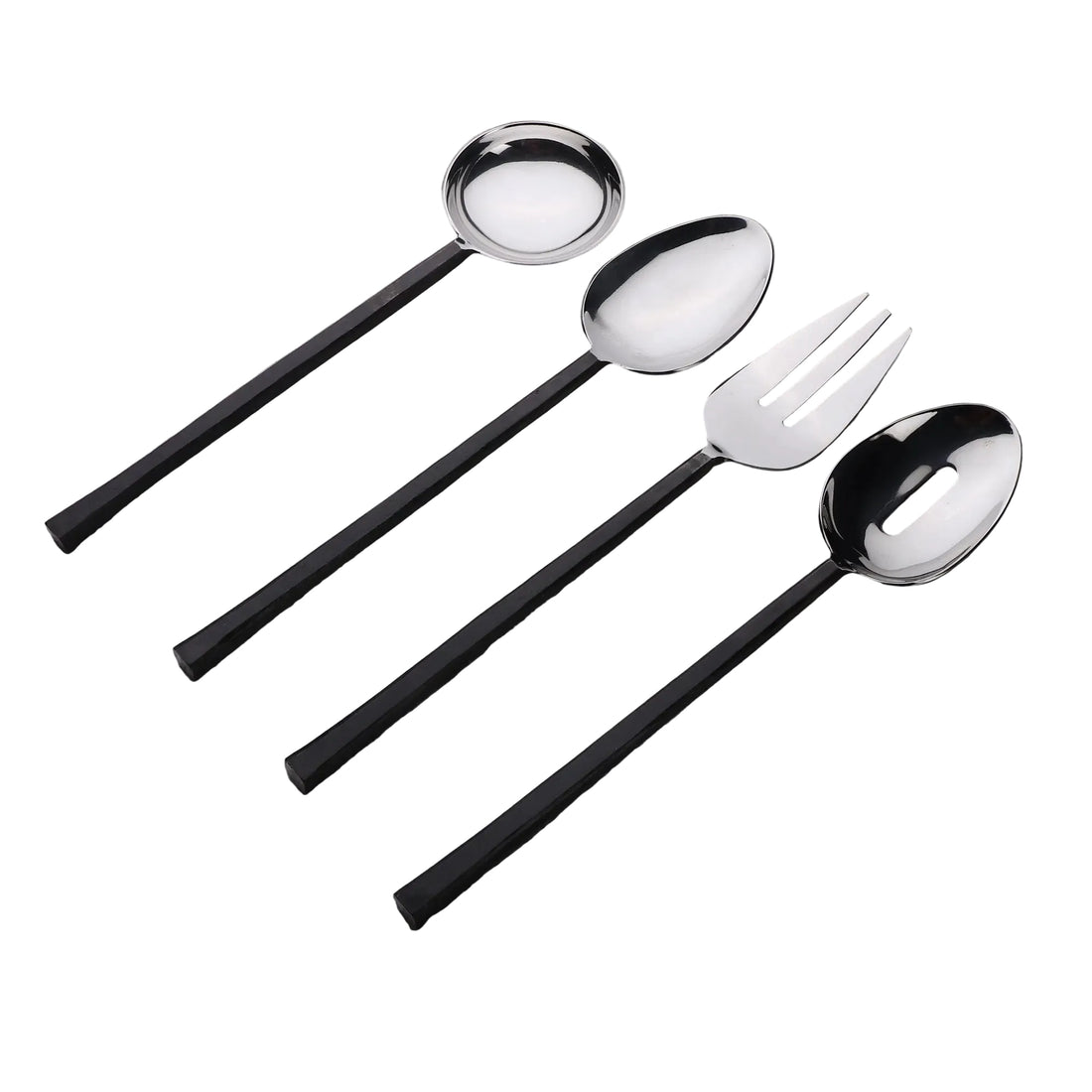 JASON Black 4 Piece Hostess Serving Set