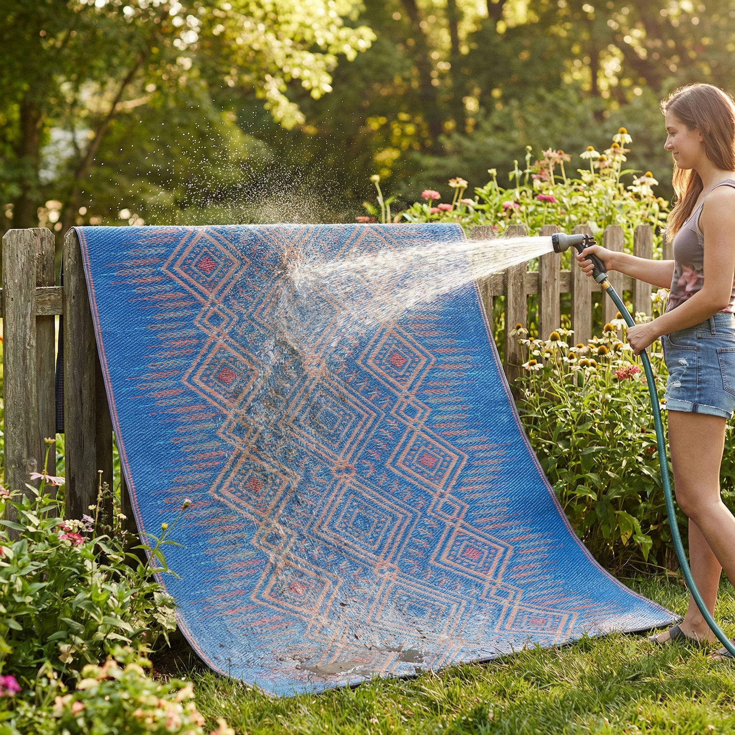 Jodhpur - Boho Blue Reversible Outdoor Rug