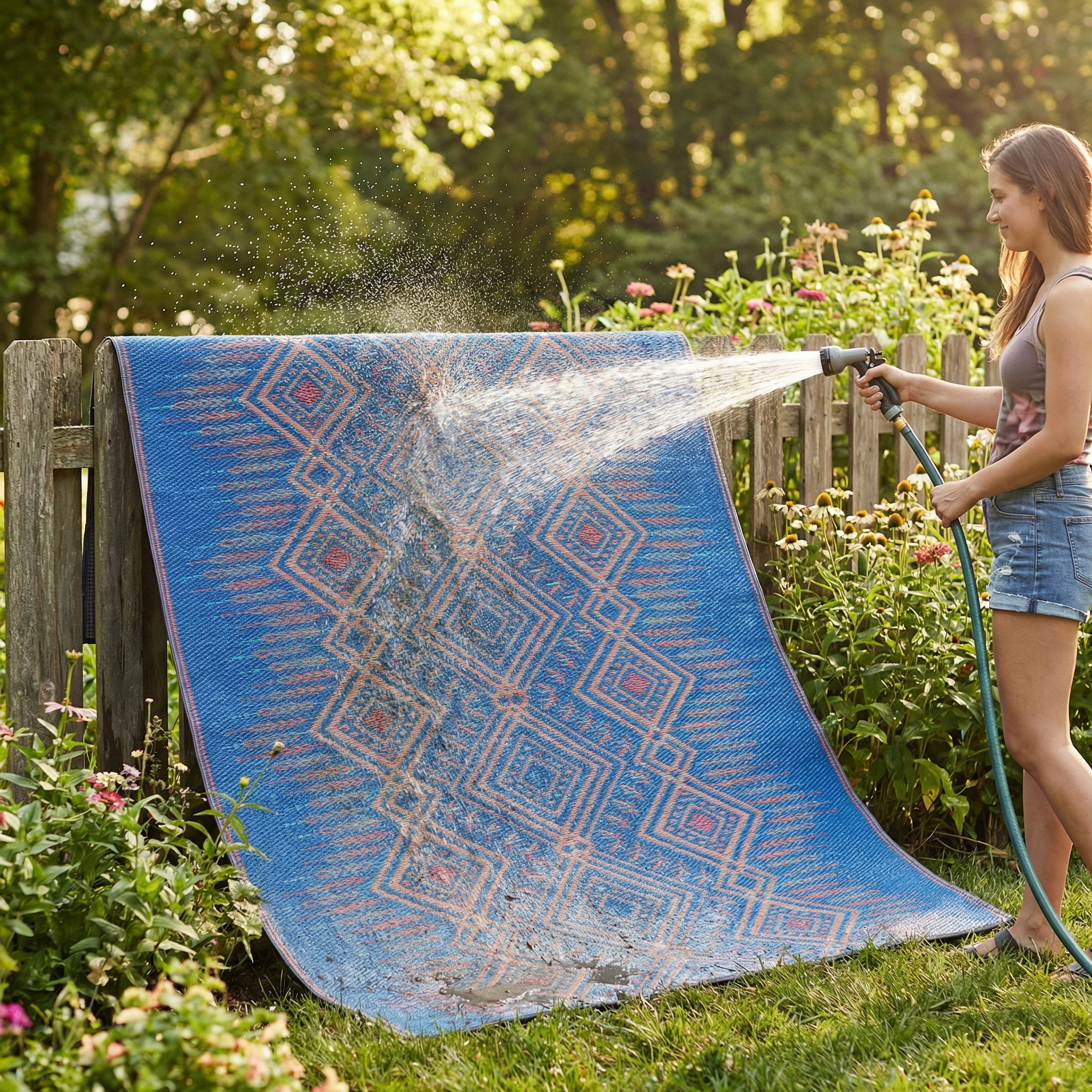 Jodhpur - Boho Blue Reversible Outdoor Rug