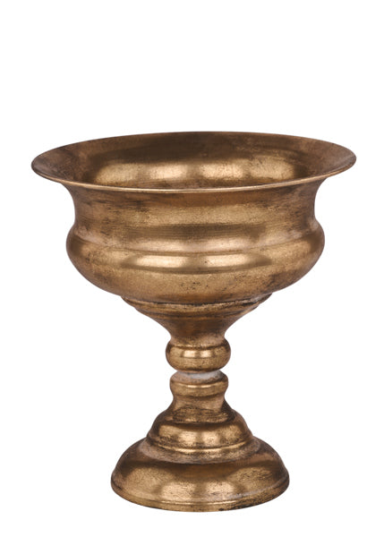 Antique Gold Tin Compote