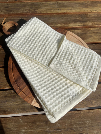 2pc Kitchen Waffle Towel Set
