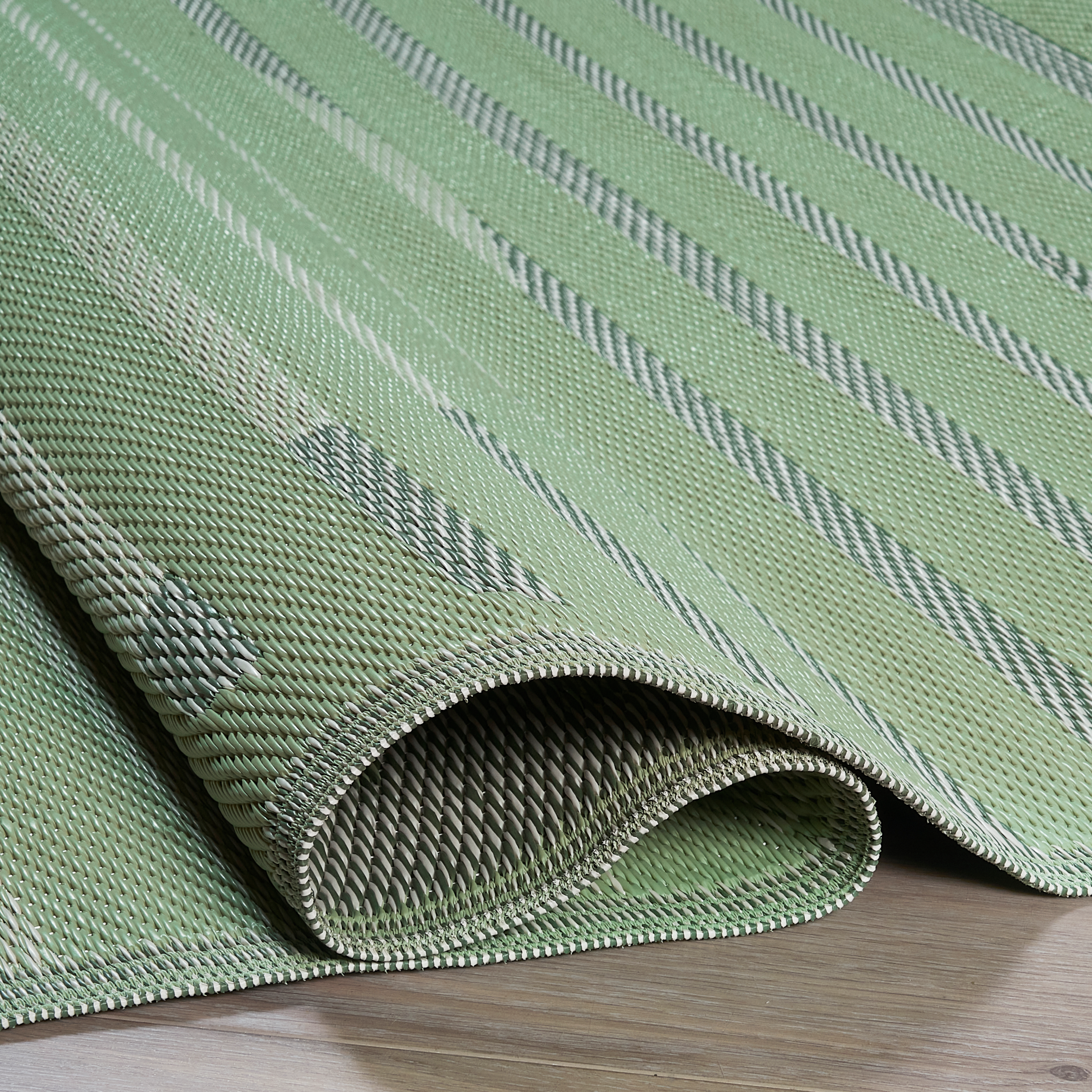 Kyoto - Green/Gray Reversible Outdoor Rug
