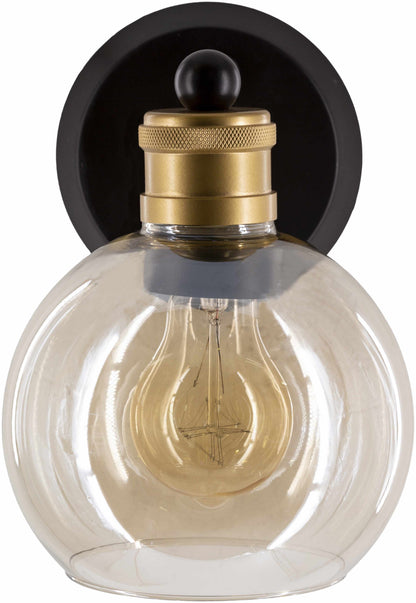 Leabrook Black and Bronze Metal Wall Sconce