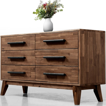 Acacia Legacy Solid Wood Dresser in Caramel or Walnut