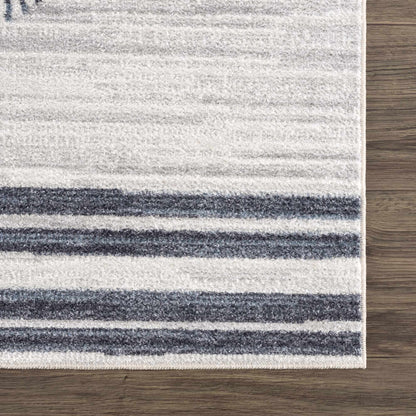 Thad Medium Gray Washable Area Rug