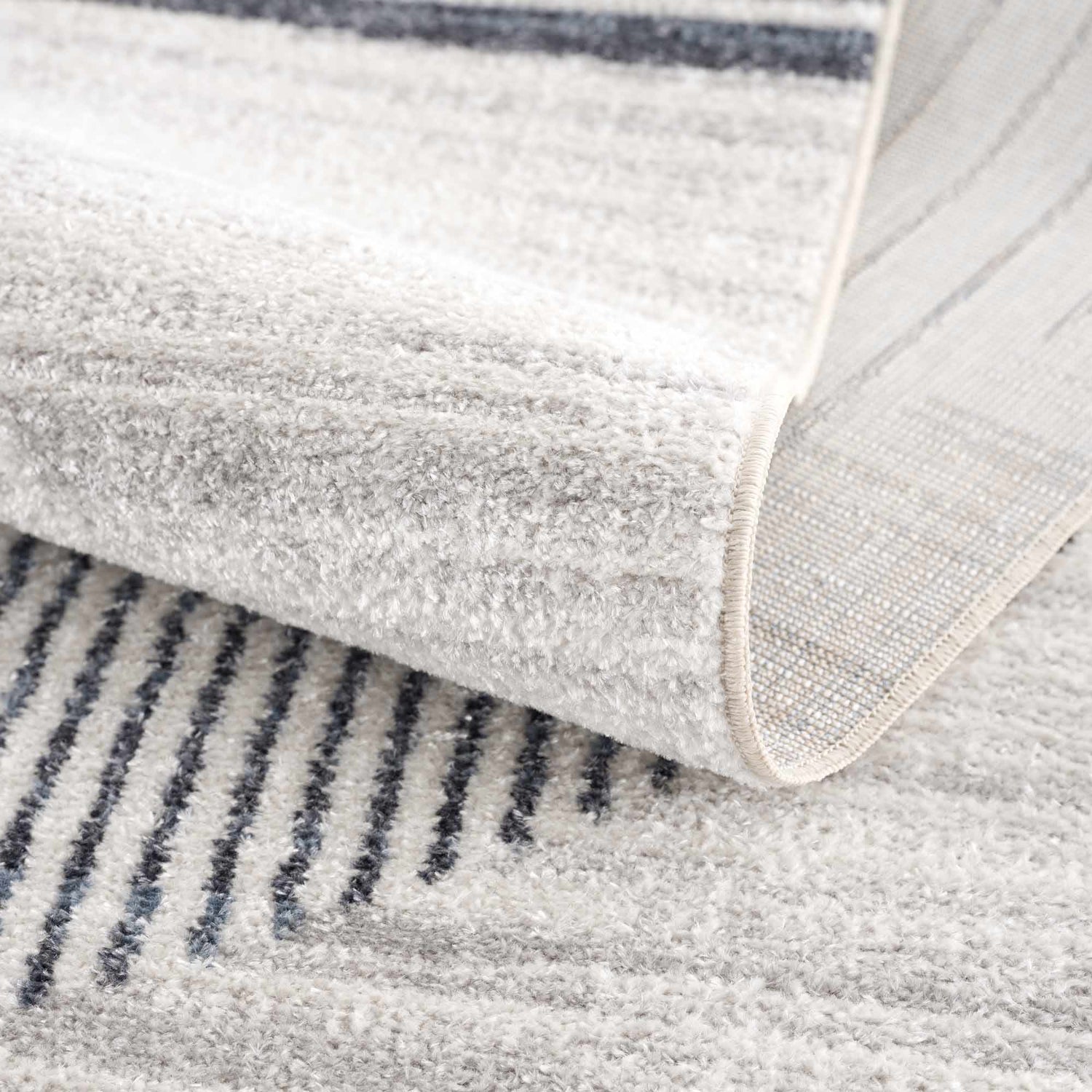 Thad Medium Gray Washable Area Rug