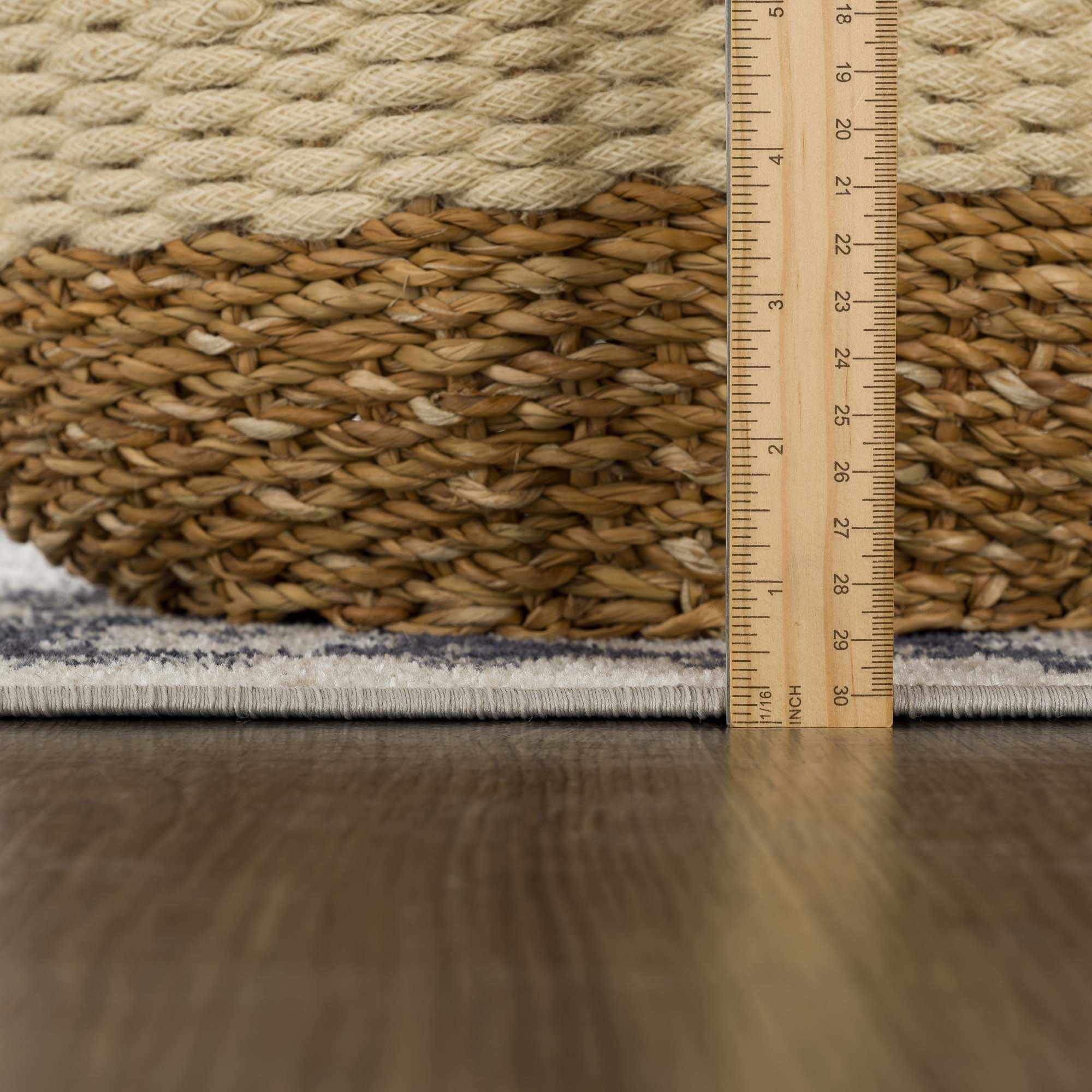 Cabacungan Cream &amp; Gray Washable Area Rug