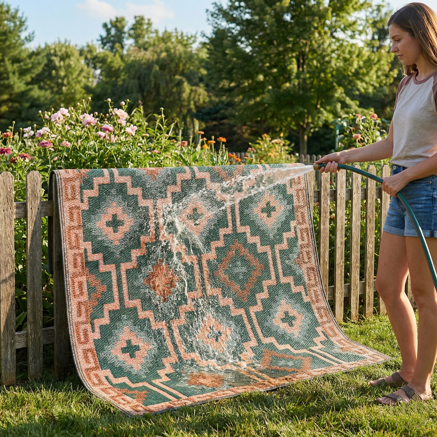 Lhasa - Green Reversible Outdoor